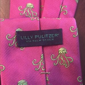 Lily Pulitzer Palm Beach Pink Octopus Patterned Tie